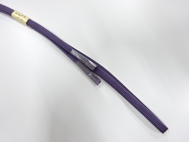 未使用品　正絹　帯留め用　手組三分紐